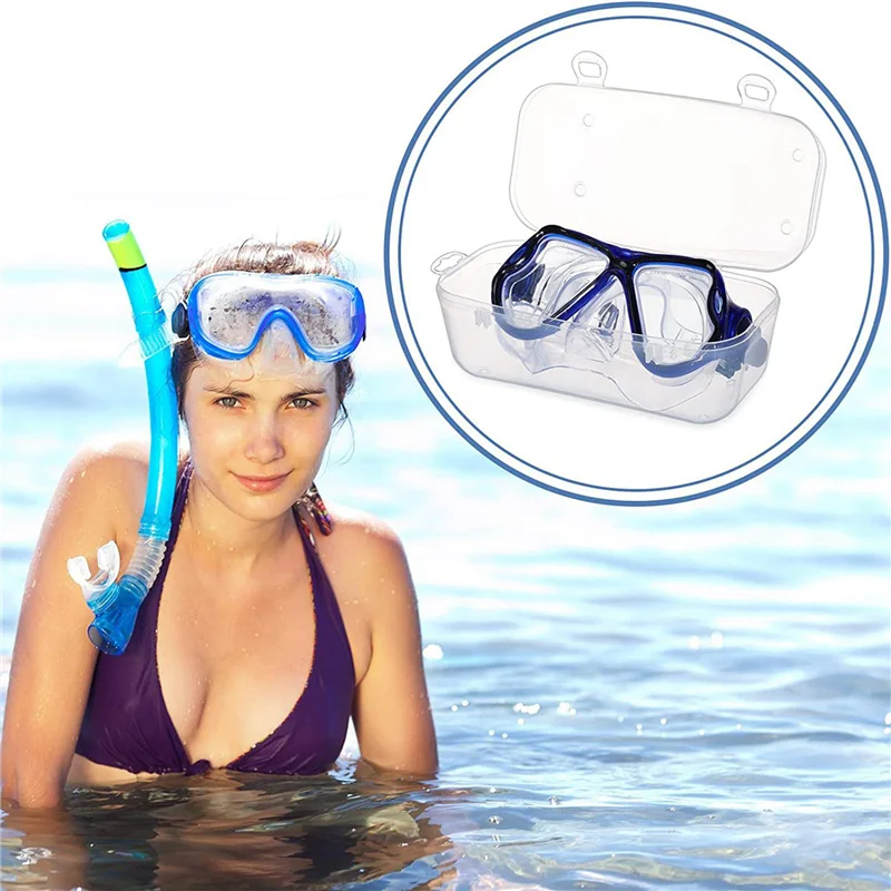 B72A 6X الغوص قناع الوجه حالة الغوص قناع مربع الوجه الغوص غص قناع حالة حملق قناع الوجه #3