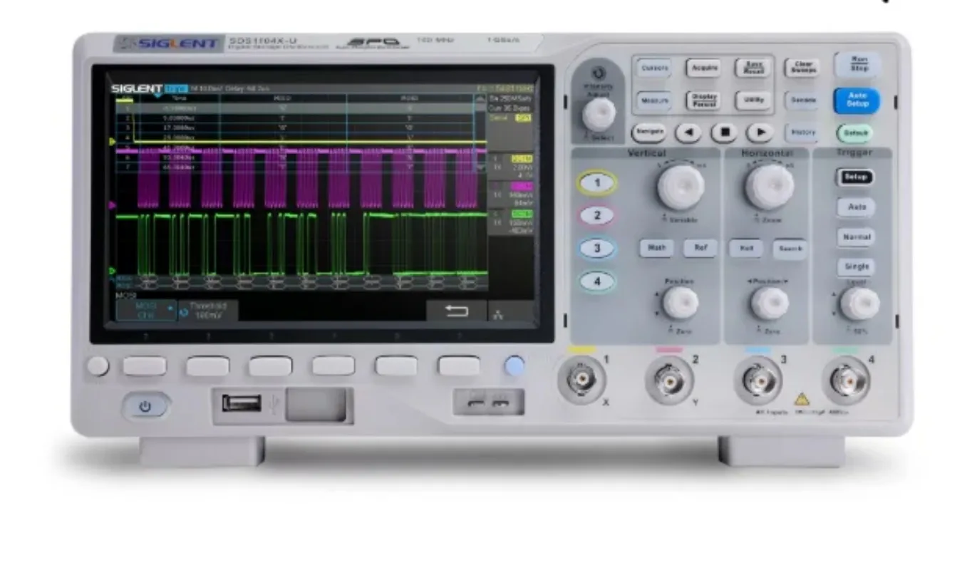 4-Channel 100MHz Super Phosphor Oscilloscope (SDS1104X-U) for Embedded Debugging