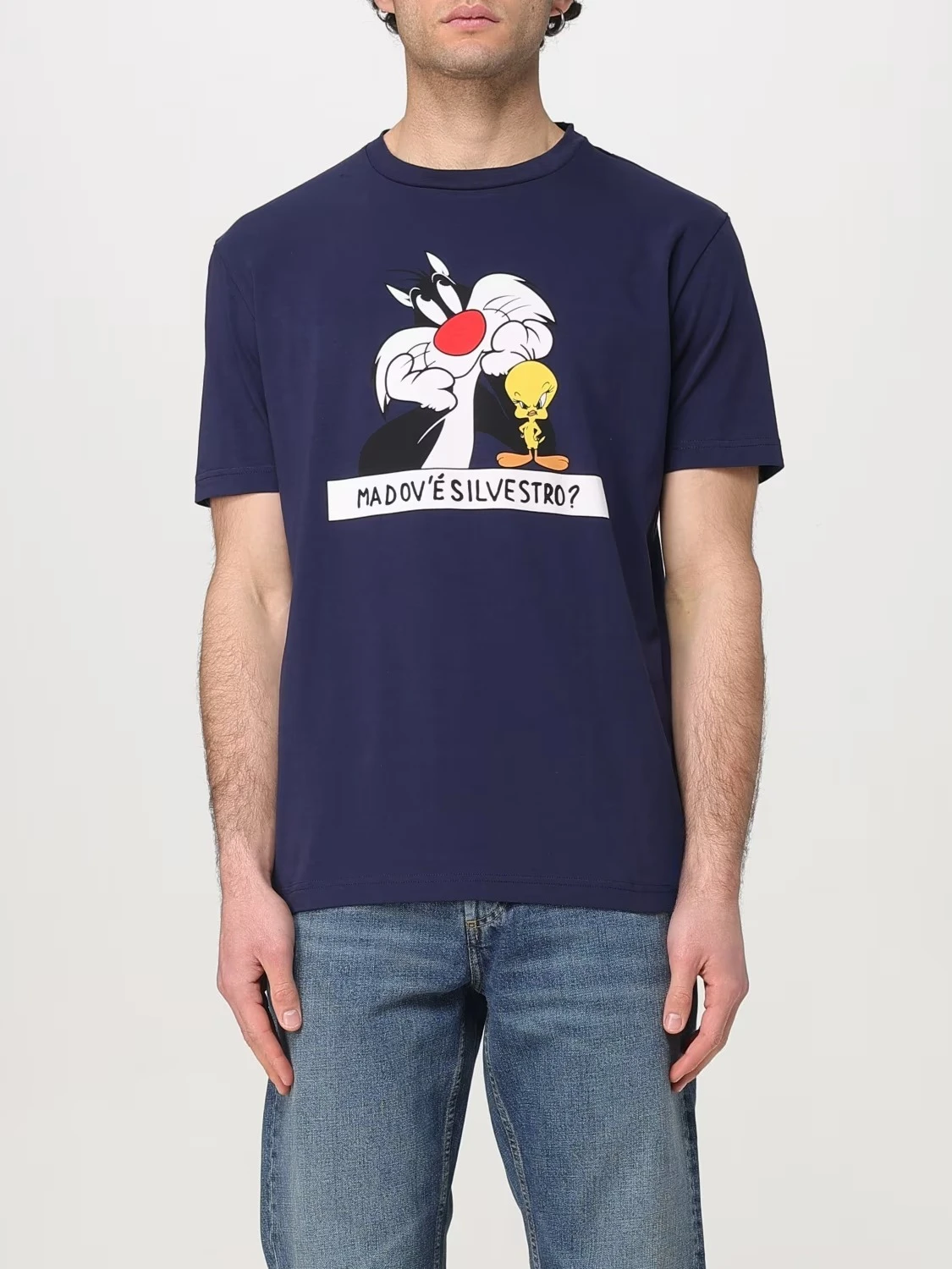 الشارع موضة الاتجاه الملابس ICEBERG نمط الطباعة الصيف الفاخرة العلامة التجارية القطن الخالص الرجال والنساء تي شيرت قصيرة الأكمام #1