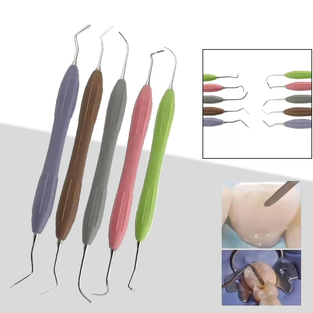 

Dental Resin Filled Repair Equipment Dental Resin Filler Aesthetic Restoration Kit Silicone Handle Surgical Instruments