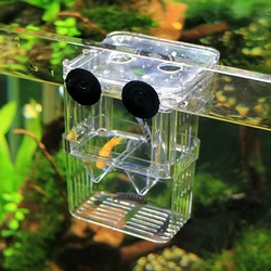 Suspended Multifunctional Guppy Breeding Box Fish Tank Acrylic Isolation Box Small Large Spawning Hatch Small Fry Fish D9179