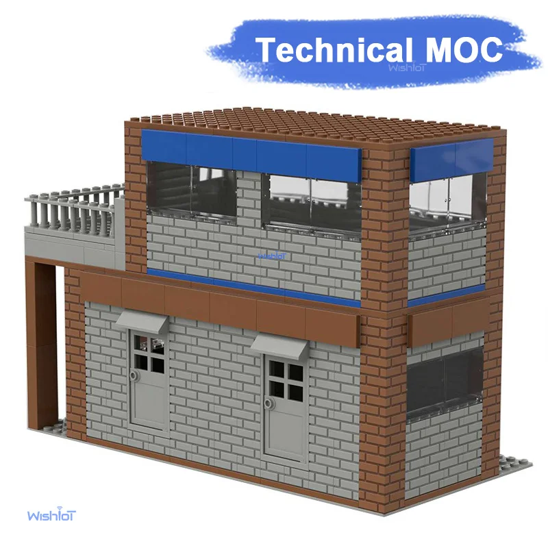 2-Layer Modular House Building Blocks MOC Architecture Set DIY Construction Toy Educational Creative Bricks for Kids Gift