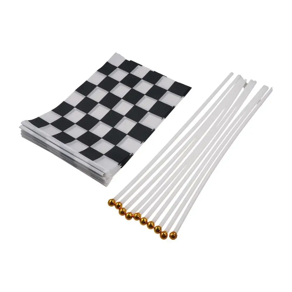 مربع إشارة يهتف سباق العلم سباق السيارات حزب يلوحون الأعلام تحقق العلم سباق البوليستر أعلام المتسابق أعلام متقلب #3