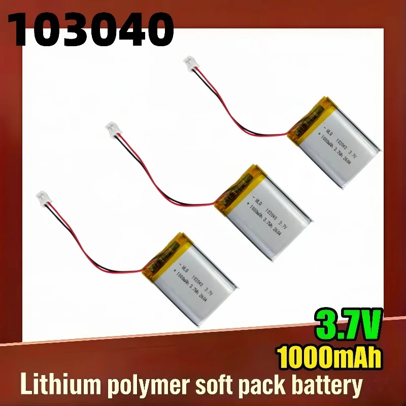 Mini projector battery life savior, 103040 polymer lithium battery 3.7V/1000mAh, continuous playback for 3 hours.
