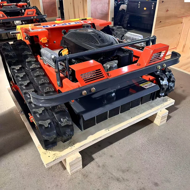 تخصيص الزاحف التحكم عن بعد جزازة العشب عالية الجودة آلة قطع العشب الروبوتية للحديقة