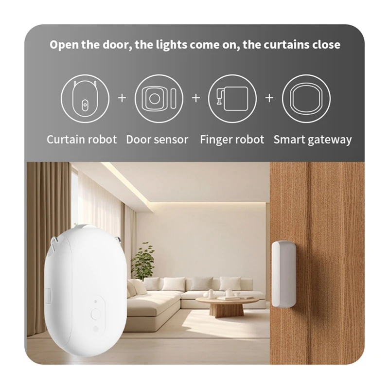 PORK-Bluetooth Smart Elektrisch Gordijn Robot Timing Elektrische Gordijn Driver Motor APP Afstandsbediening Ondersteuning Alexa Google Home