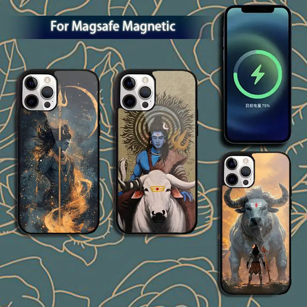 

Lord Shiva Mahadev Of India Phone Case For iPhone 16,15,14,13,12,11,Pro,Max,Plus,Mini,Magsafe,Magnetic Wireless Charging Case