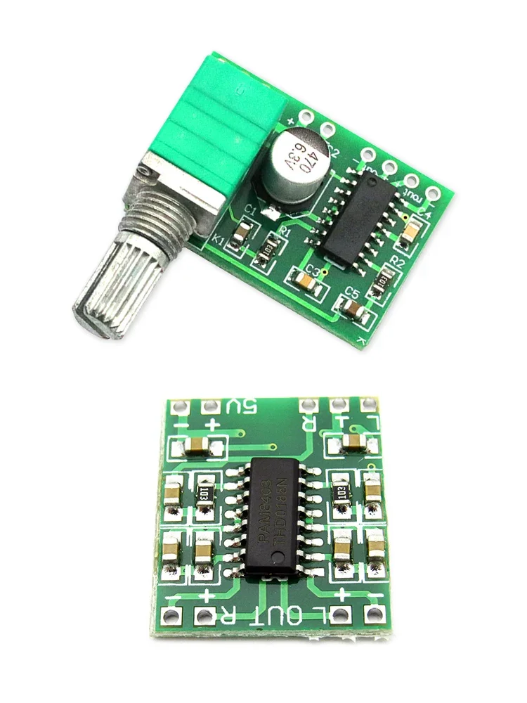 Mini carte amplificateur de puissance numérique PAM8403 DC 5V, module 2.5 ~ 5V, alimentation USB 2x3W, contrôle du Volume avec Potentionmet