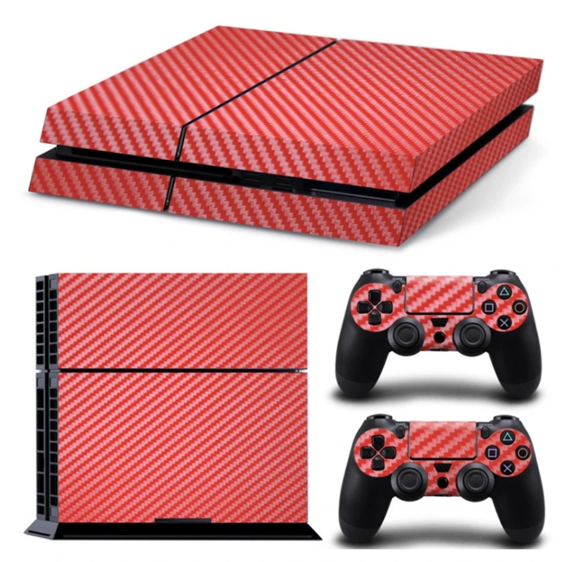 Console Koolstofvezel Skin Sticker Wrap Controller Stofdicht Vinyl Cover Decal Beschermend voor Case voor Shell voor Drop