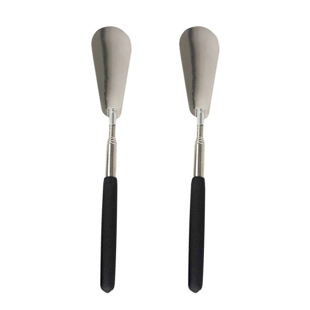 

2 Pcs Shoe Horn Seniors Stainless Steel Lifter Removing Helper Extractors Ergonomic Portable Home Office Travel Lightweight