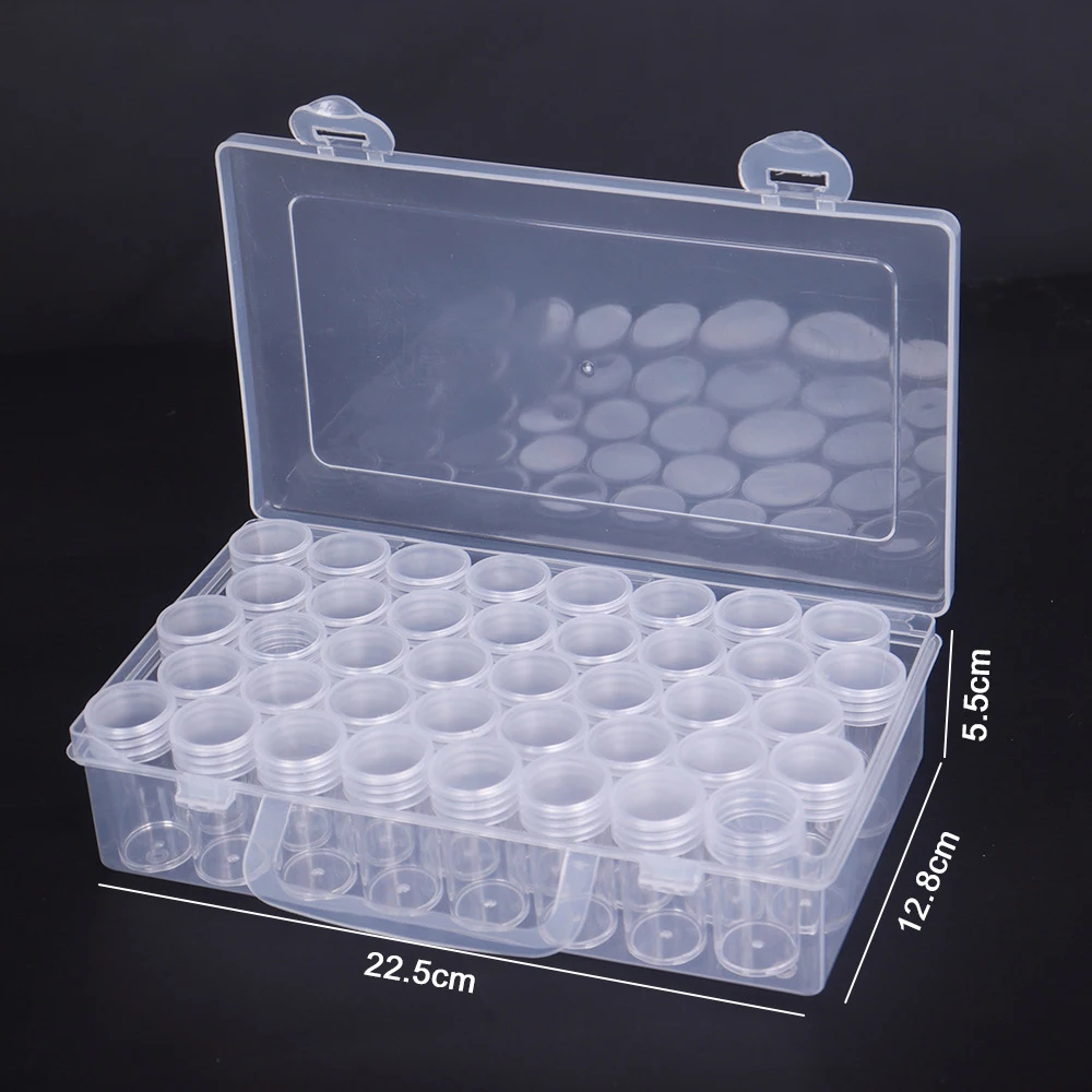 Bottles Box Storage Transparent Container Case Diamond Painting Accessories Diamond Embroidery Beads Storage Box Organizer Tools