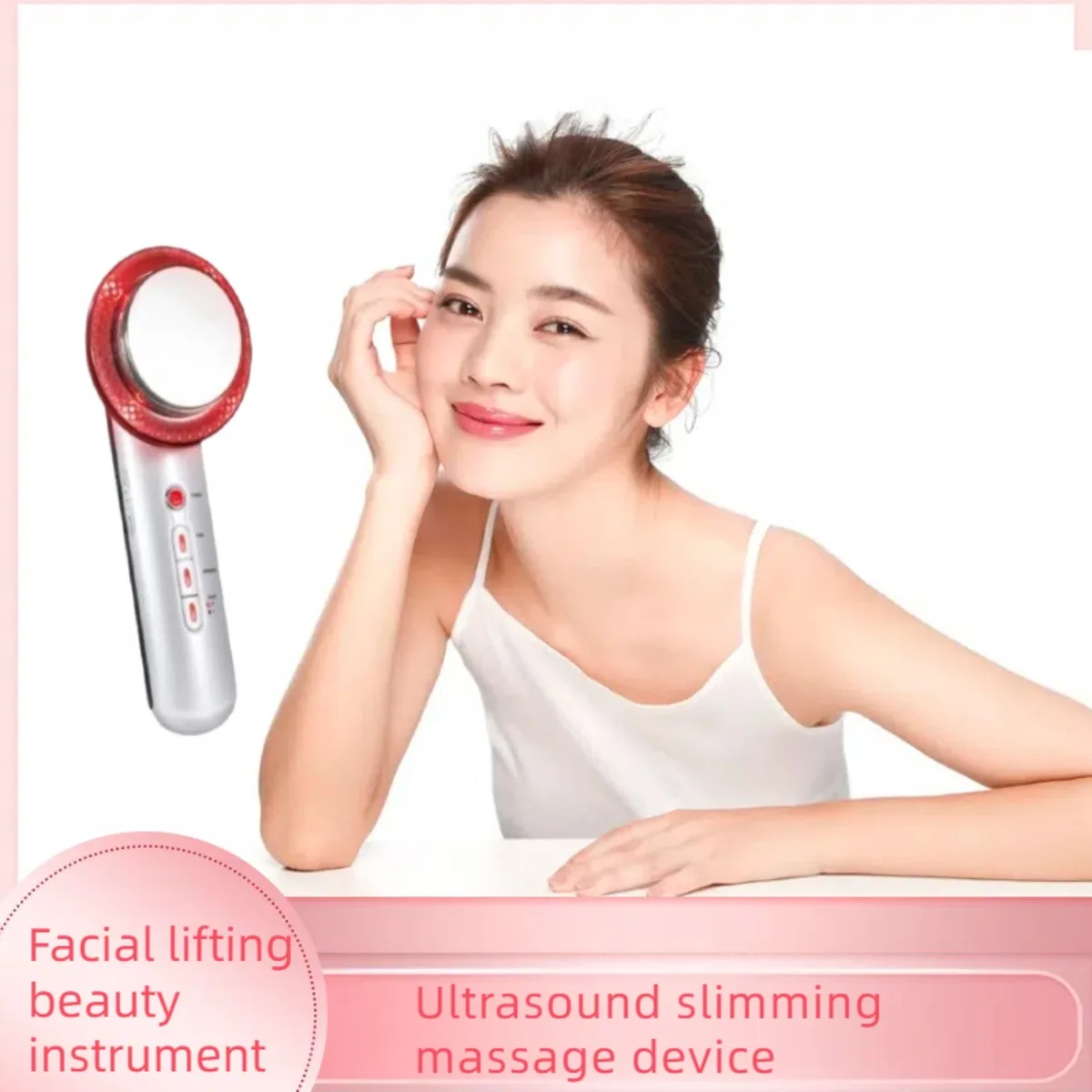 

Dual Mode Ultrasound & EMS Facial Massager - Microcurrent Therapy for Chin Lifting and Face Slimming Care