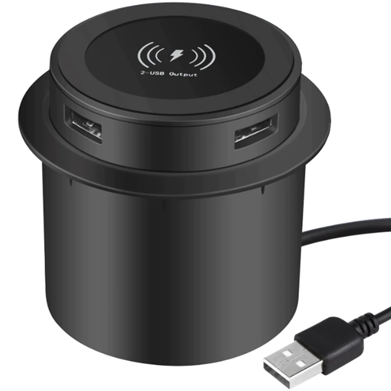 

Fast Wireless Charger -Up Desktop Embedded Fast Wireless Charger With USB Port 30W Universal