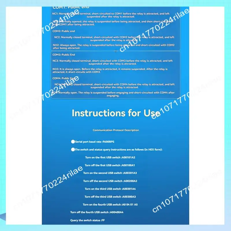 

Интеллектуальный переключатель управления A17Z, 4-канальный релейный модуль USB, 12 В, 30 А, релейный модуль USB-C с корпусом, последовательный порт USB-компьютера