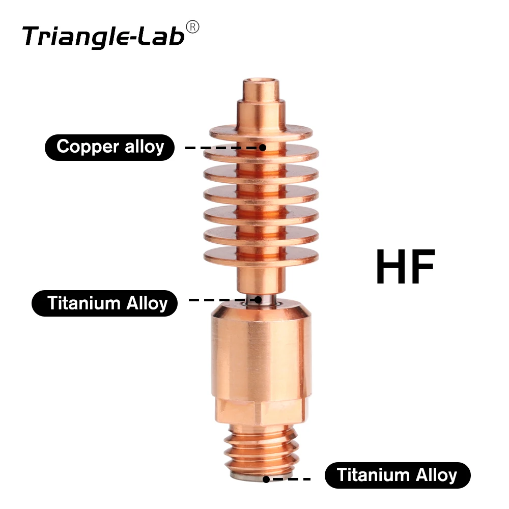 trianglelab Dragon Hotend Core V2.0 upgrade compatible with carbon fiber materials for Phaetus Dragon Hotend