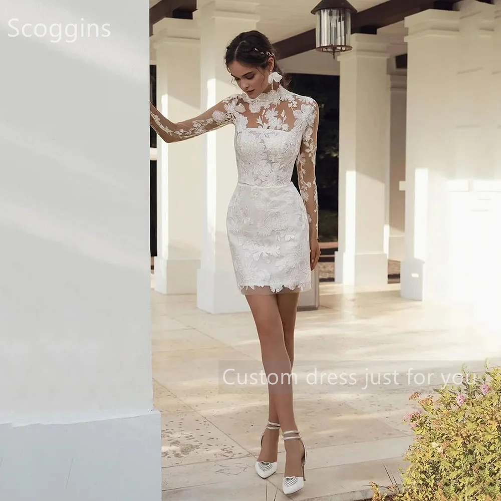 Scoggins فساتين سهرة Personalizar Vestido De Noite Coluna Dubai Luxo Colher Decote Andar De Comprimento Sem Mangas Zipper Up Wedding Dress