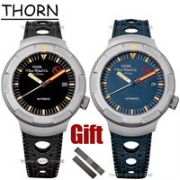 THORN T011 Men Titanium Watch PT5000 Automatic Movement Mechanical Tribute Vintage Watches Sapphire Luminous 10Bar Waterproof