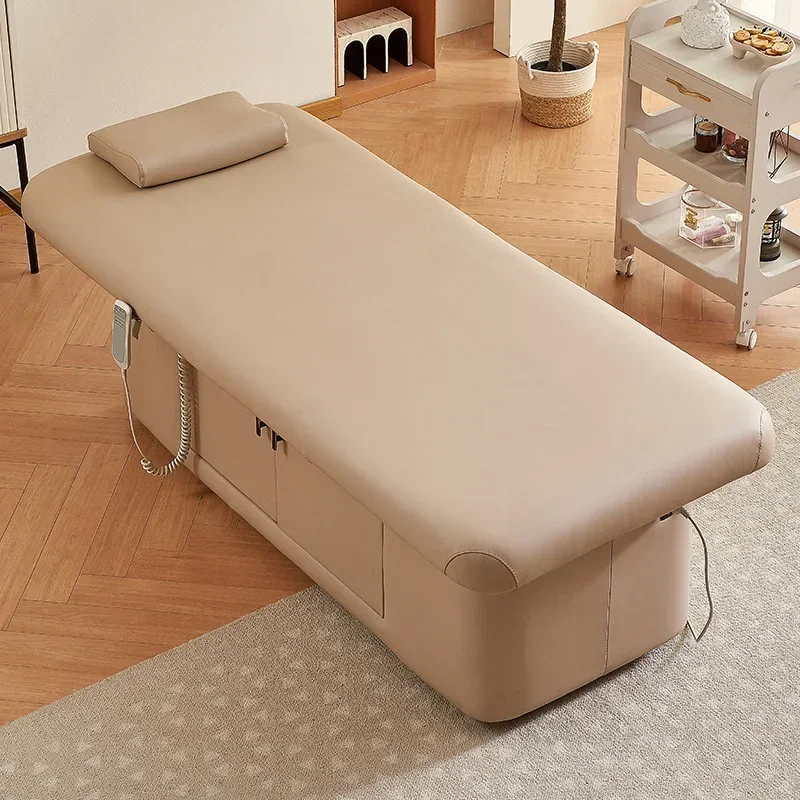 Hairdressing furniture electric latex beauty bed special multi-functional constant temperature heating charging massage bed