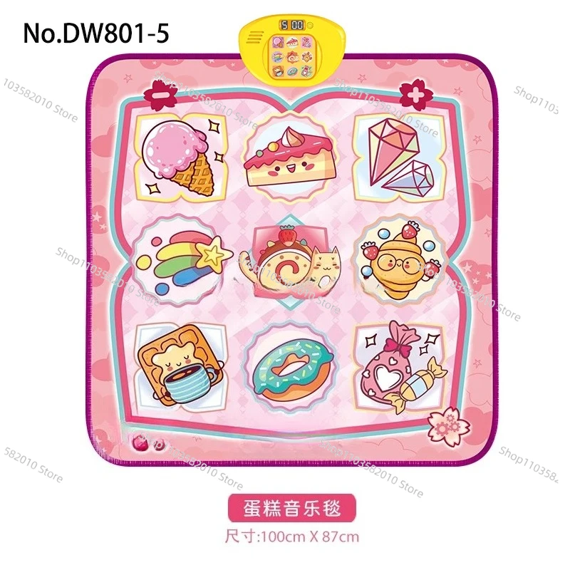 Музыкальный мягкий игровой коврик, детский электрический музыкальный танцевальный коврик, коврик для раннего образования, электронный танцевальный коврик, напольные игры