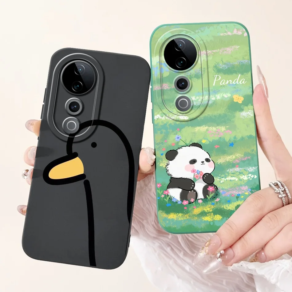 For Vivo V40 Pro (V2347) / V40 (V2348) Cute Panda Rabbit Cartoon Phone Case For Vivo V 40 40Pro 5G Soft Silicone Shockproof Case