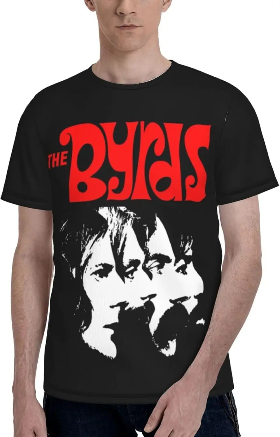 The Rock Byrds Band T Shirt Man's Fashion Tee Summer Crew Neck Short Sleeves Tops