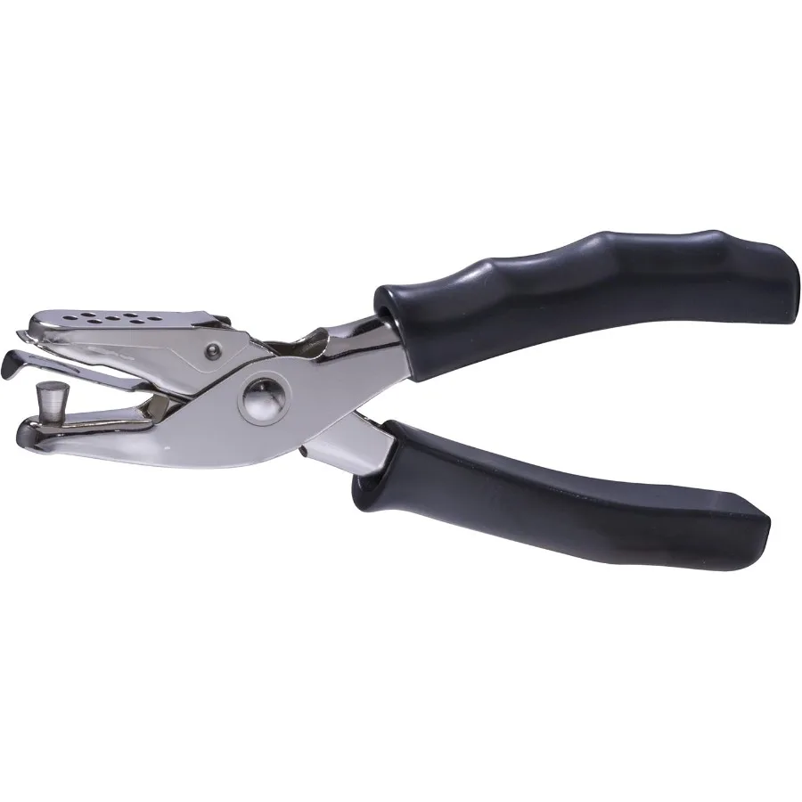 ثقب واحد مع مقبض ناعم لتنظيم المستندات الفعالة يحمل ما يصل إلى 8 أوراق مثالية للاستخدام المكتبي والمنزلي باللون الأسود