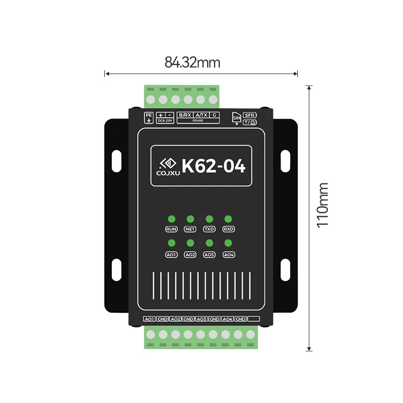 Imagem -02 - Módulo de Transmissão Analógica Verdog Anti-interface K62-dl20 22dbm Rs485 Lora Sx1262 Hardware 420ma