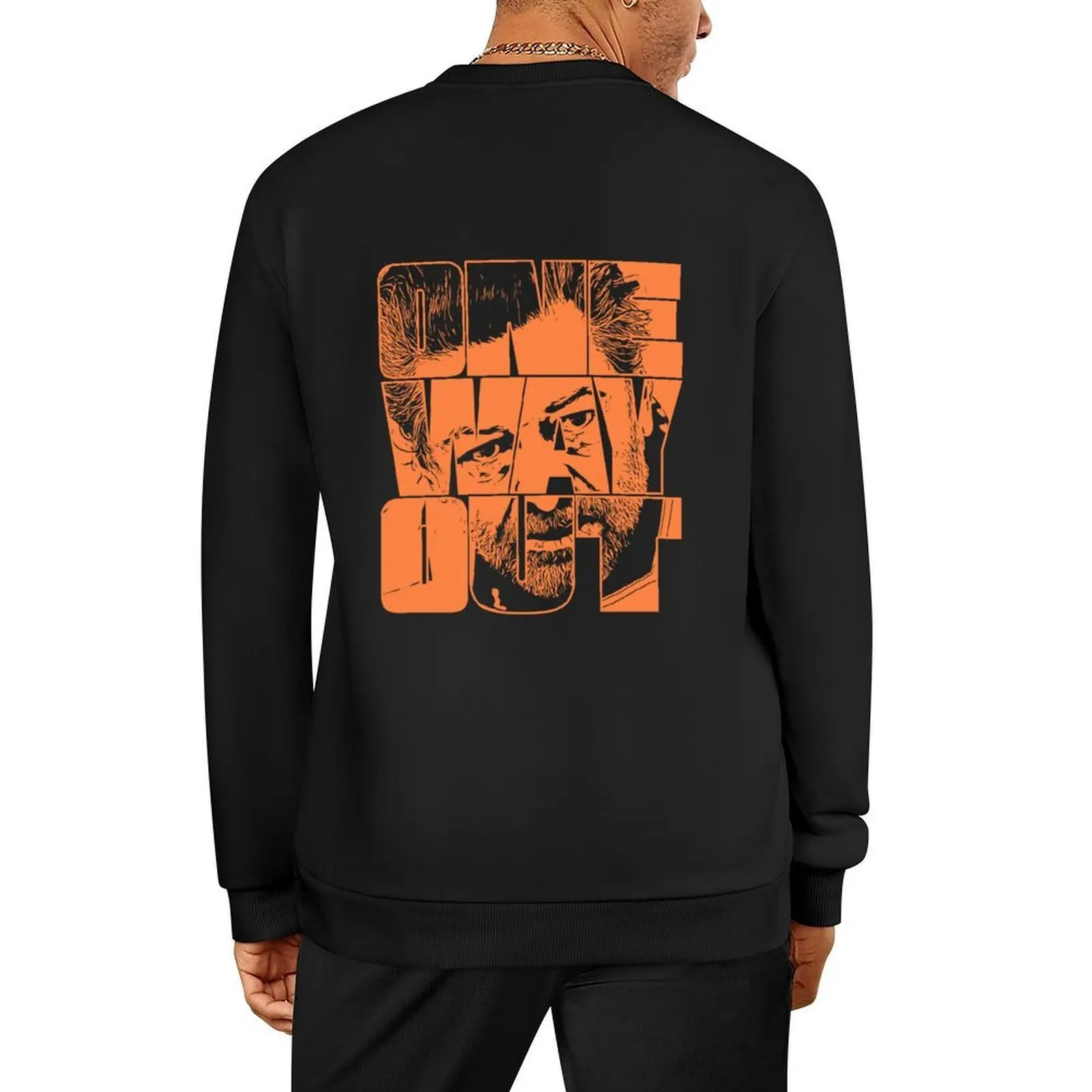 

One Way Out - Kino Loy Andy Serkis TV show Quote - Orange Outline version Pullover tracksuit hoody