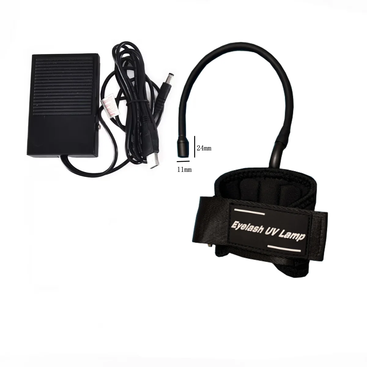 USB UV 속눈썹 접착제 퀵 드라이 램프, 뷰티 네일 및 속눈썹 퀵 큐어 머신, 휴대용 손목 UV 큐어 램프, 5V, 신제품