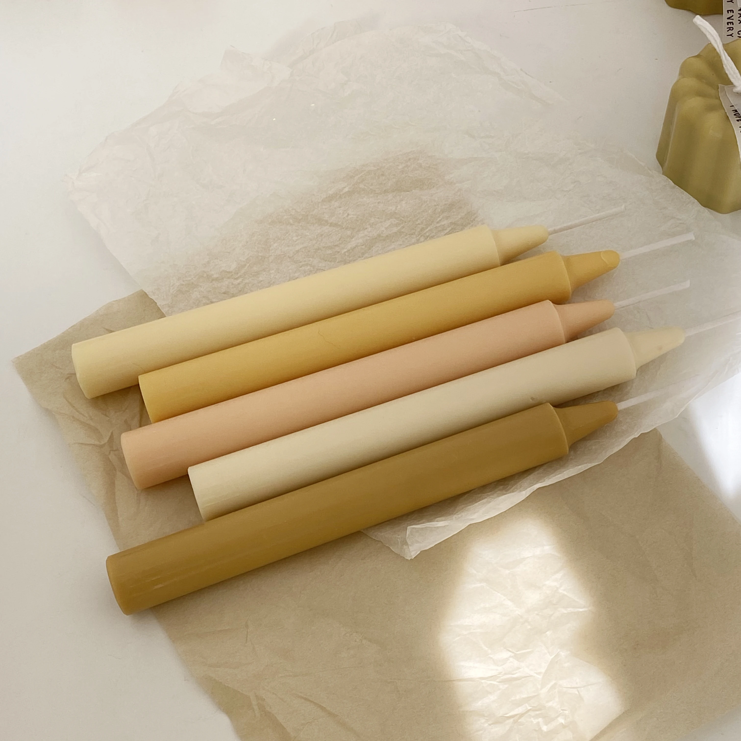 Long Rod Silicone Candle Mold DIY Simple Style Pillar Aromatic Wax Stick Taper Candle Mold Handmade Gifts Home Table Decoration