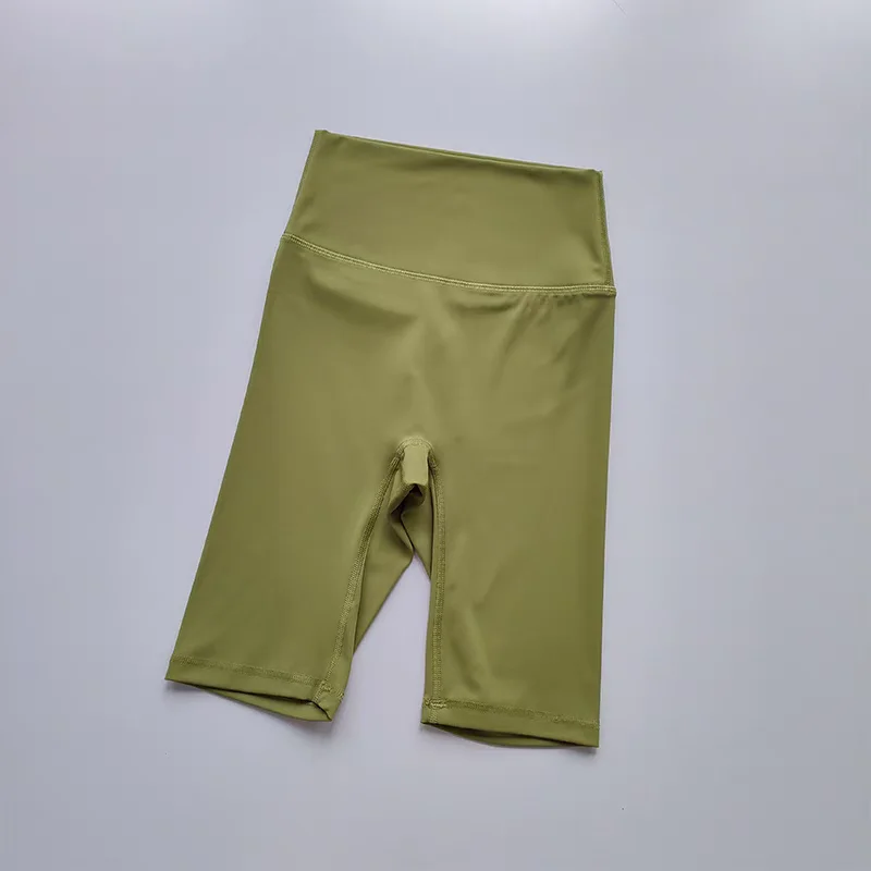 Damen High-Waist Enge Radhose mit „Naked Feeling“-Gefühl, Atmungsaktive Yoga-Sportshorts, Sommer-Laufshorts, Hochwertige Fitness-Shorts – Detail 9