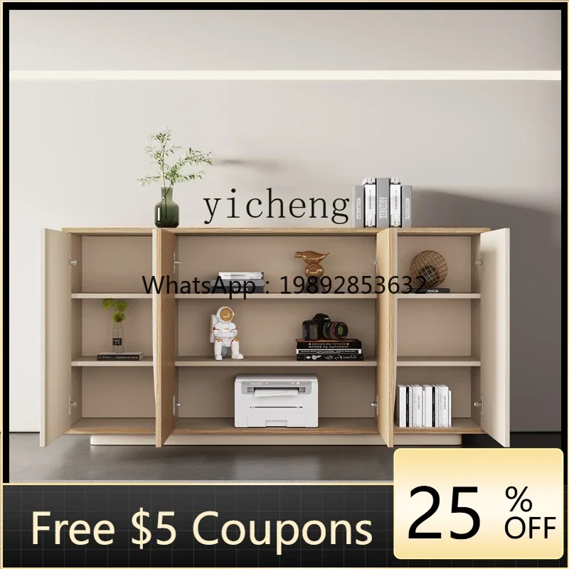 

AB Office Partition Cabinet Tea File Short Cabinet Wooden Data Printer Cabinet