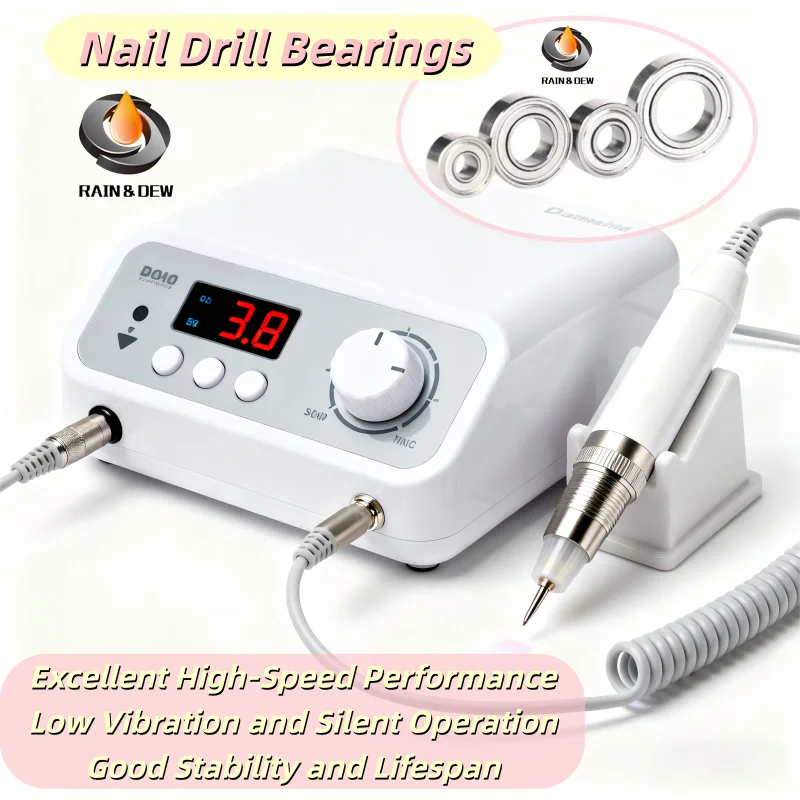 

4/10PCS high-speed ball bearing kit. A precise for KUPA, UPOWER, UP200 & UG12/SUG12 electric nail drills. Prevents overheating.