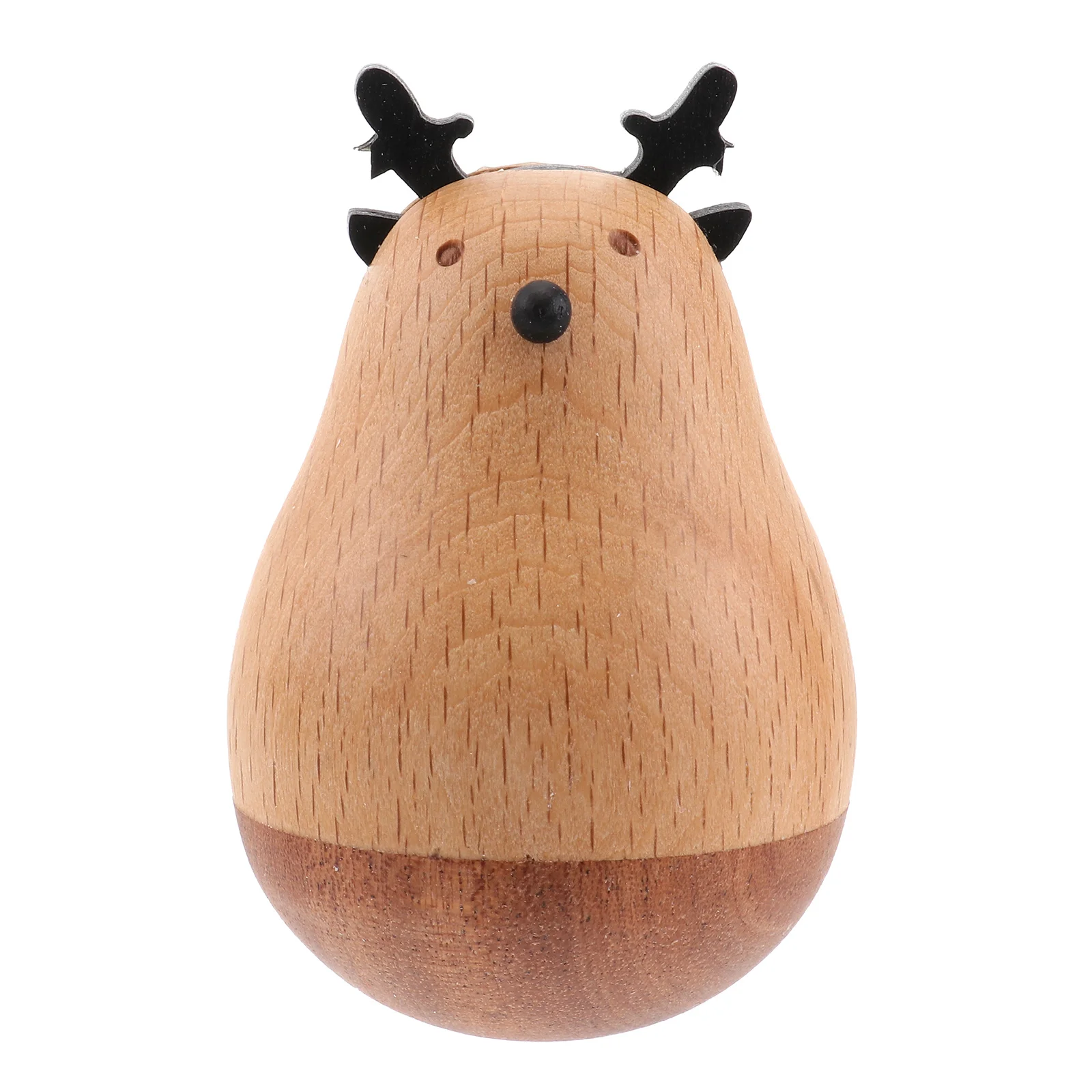 

Wooden Cartoon Animal Ornaments Tumbler Toys Decoration Children Gifts Resin Process Desk Car Office Festive Party