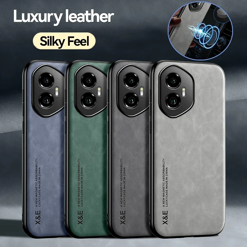 

Противоударная мягкая задняя крышка из ТПУ для Honor 300 Pro Honor300, кожаный магнитный автомобильный держатель, защитный чехол