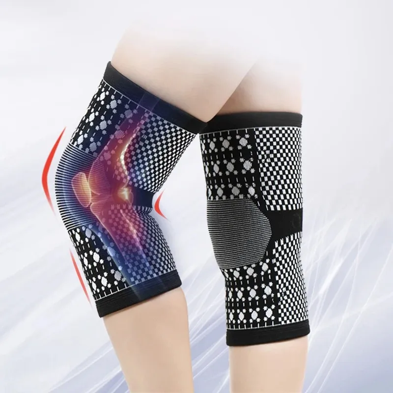 

Tourmaline Knee Support Magnetic Therapy Knee Pad Sports Knee Protect Pain Relief 2 Pieces Knee Sleeves