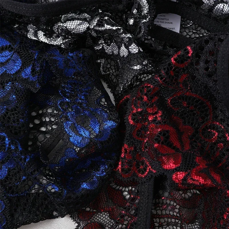 Hot Lace See Through Panty Lingerie Donne sexy Scava fuori Erotico Trasparente Crotchless Mini Culotte Biancheria intima Abbigliamento esotico