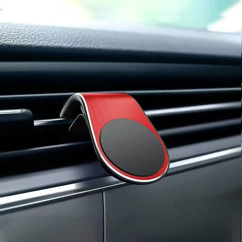 1 шт. магнитный автомобильный кронштейн для мобильного телефона L-образный автомобильный кронштейн для выпуска воздуха магнитный автомобильный кронштейн для мобильного телефона
