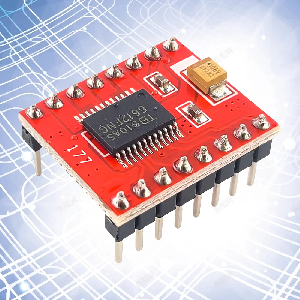 TB6612 Modul Driver Motor TB6612FNG Modul Driver Troli Keseimbangan Drive Ganda Performa Tinggi 16PIN