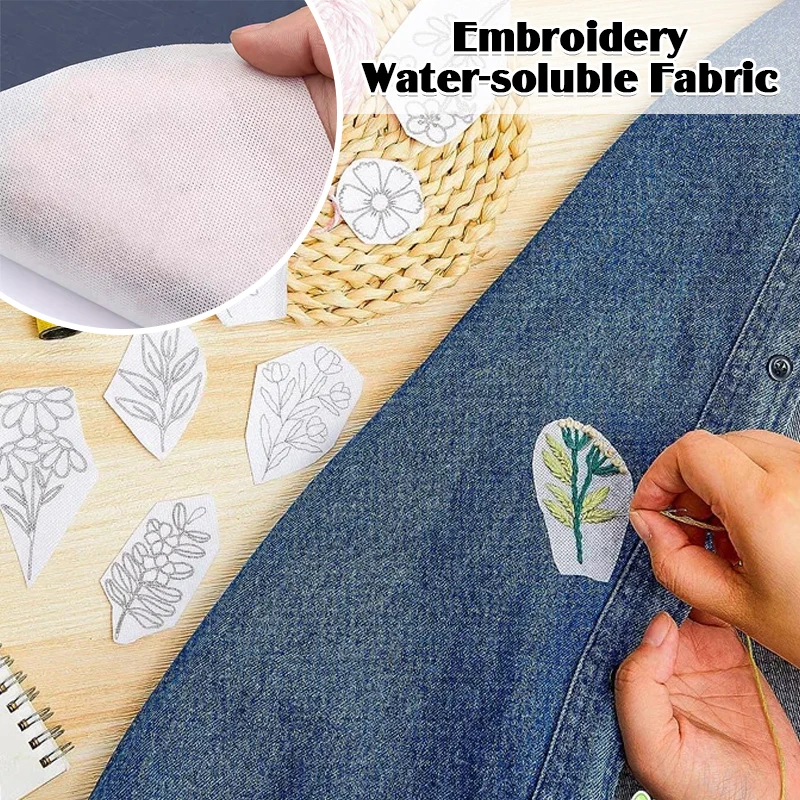 4/1pcs Printable Water-Soluble Embroidery Transfer Paper Film Sew Craft Embroider Supplies Diy Tracing Cloth Clothing Accessorie