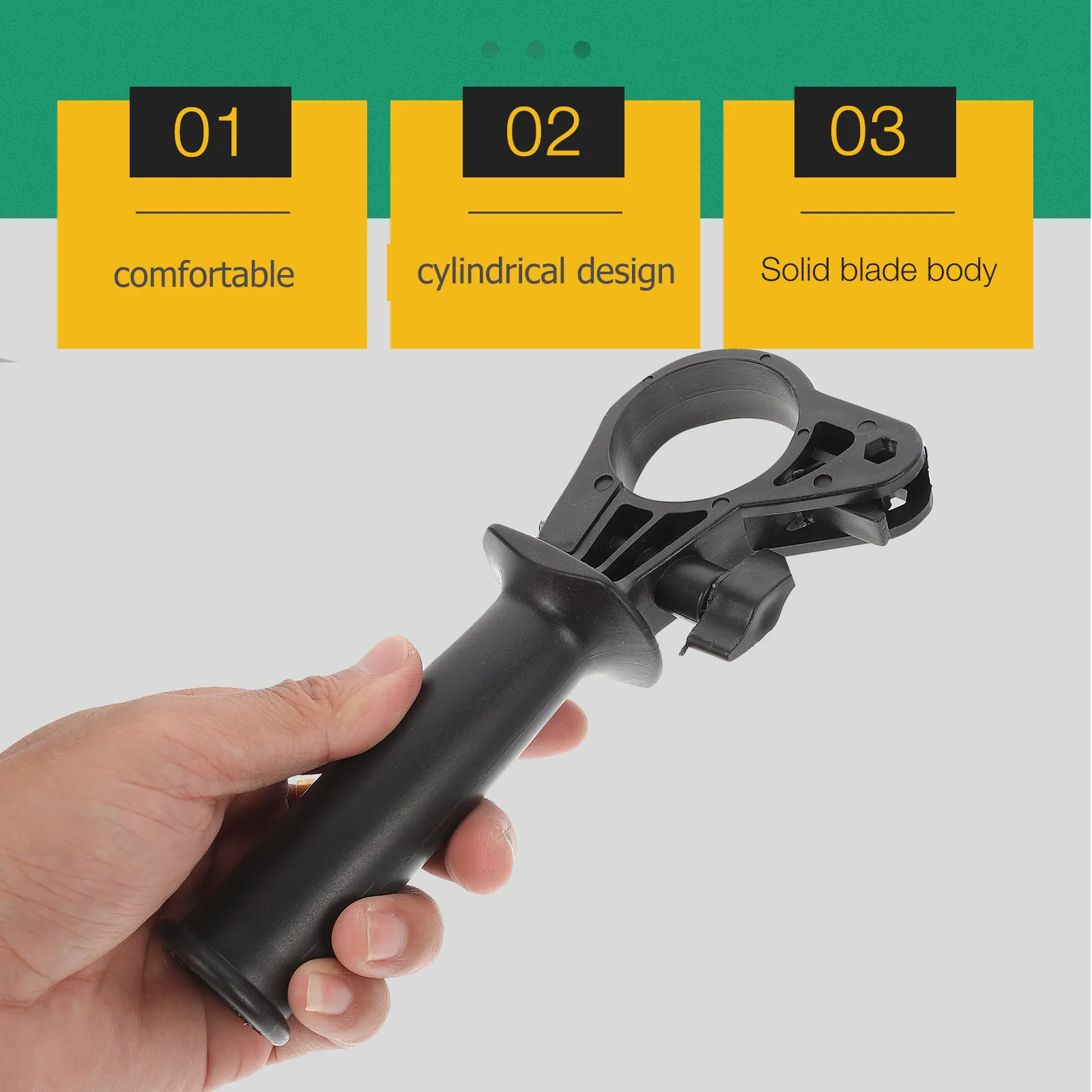 

4Pcs Hammer Drill Handle Drill Auxiliary Handle Adjustable 41-44Mm Inner Ring Precision Stable Reliable Design