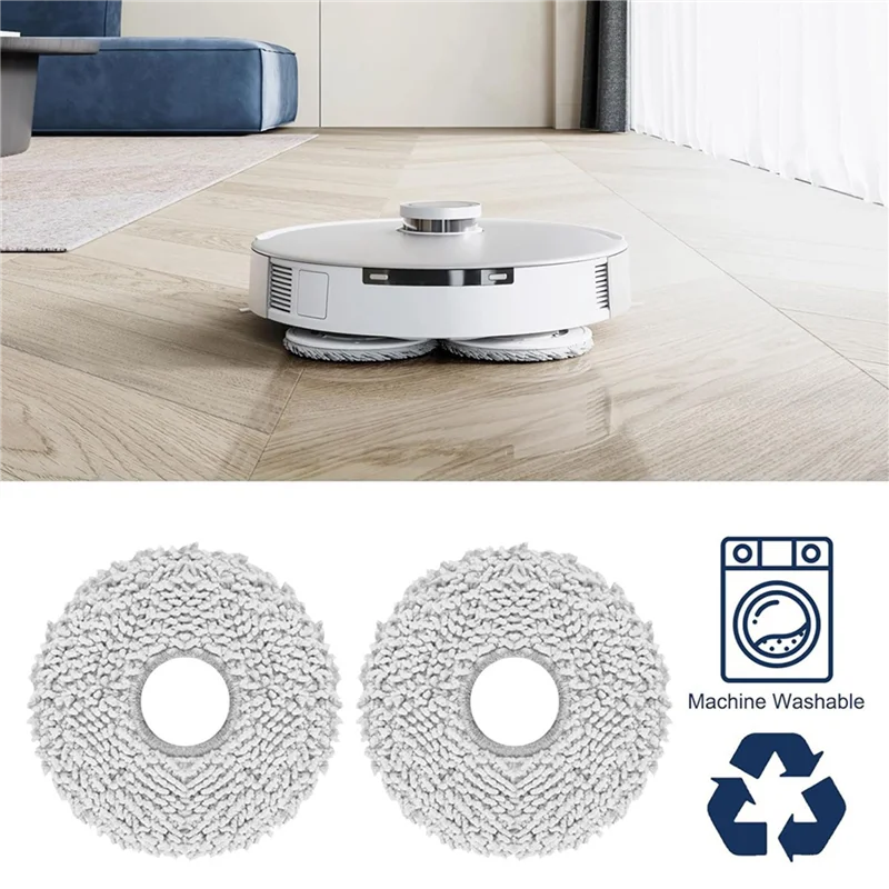 

ABUL-4X Mop Cloths With Mop Plates Spare Parts For Ecovacs Deebot T20 Omni / T20e Omni Vacuum Cleaner Mop Pad Mop Holder