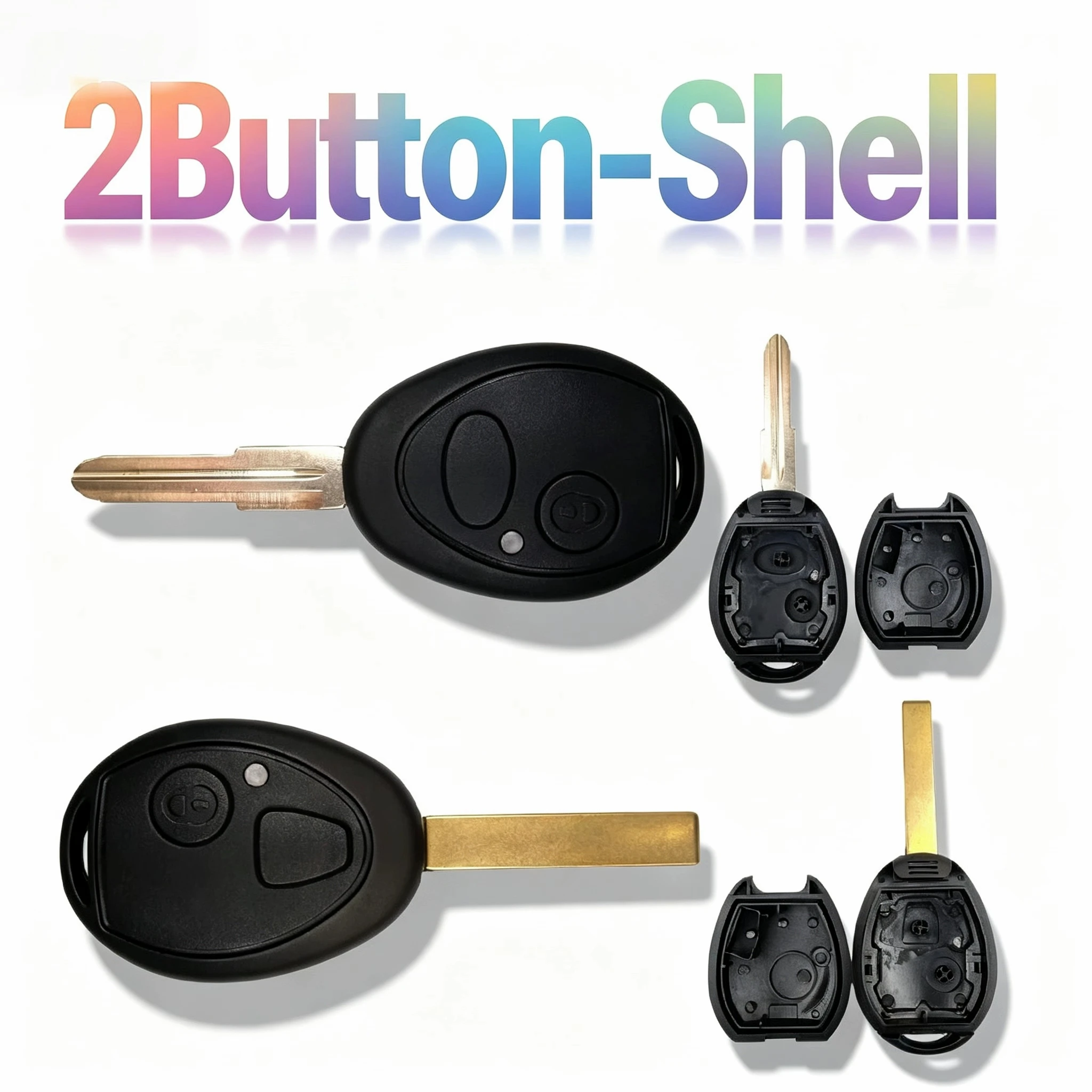 2Buttons Replacement Key Shell For BMW Mini Cooper S R50 R53 Rover 75 For Land Rover Discovery 1999-2004 Remote Car Key Case