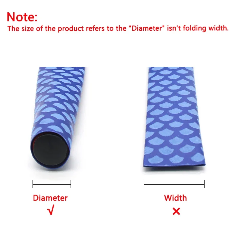 1/3pcs Non-slip Heat Shrink Tube  Anti Skid Bicycle Handle Insulation Protect Racket Grip Waterproof Cover Fishing Rod Wrap