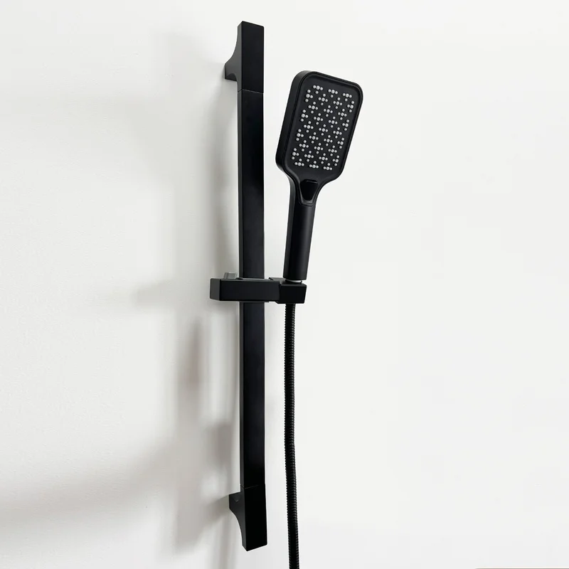 

Portable Shower Head with Slide Bar and Flexible Hose