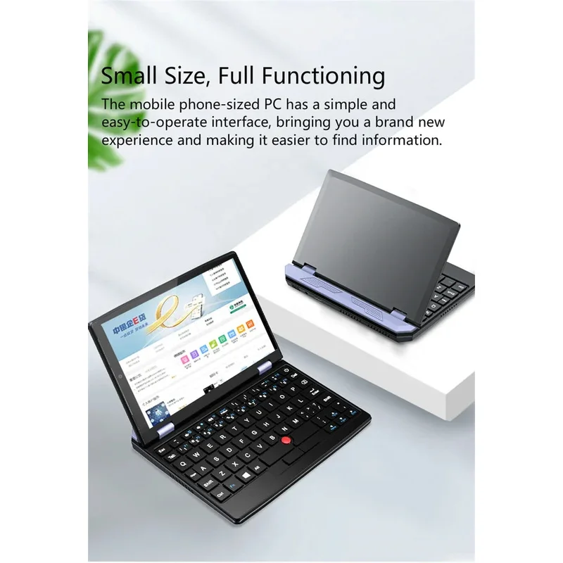 New VAL 7 Inch Mini Laptop Windows 11 2-in-1 Portable Computer Ultra-Slim Pocket Touch Screen - view 2