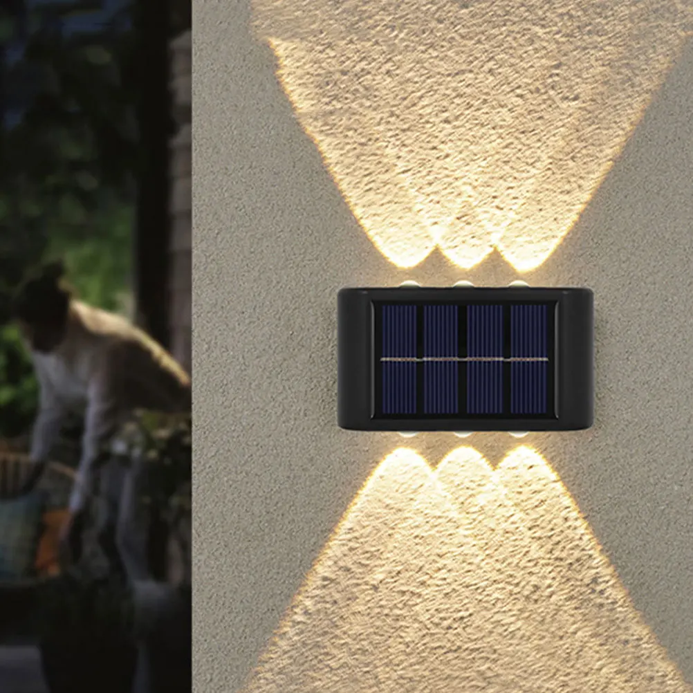 

Solar Wall Light Outdoor Waterproof Garden Fence Lamp Powered Shine Washable Solar Powered LampGarden Wall Light Home Decoration