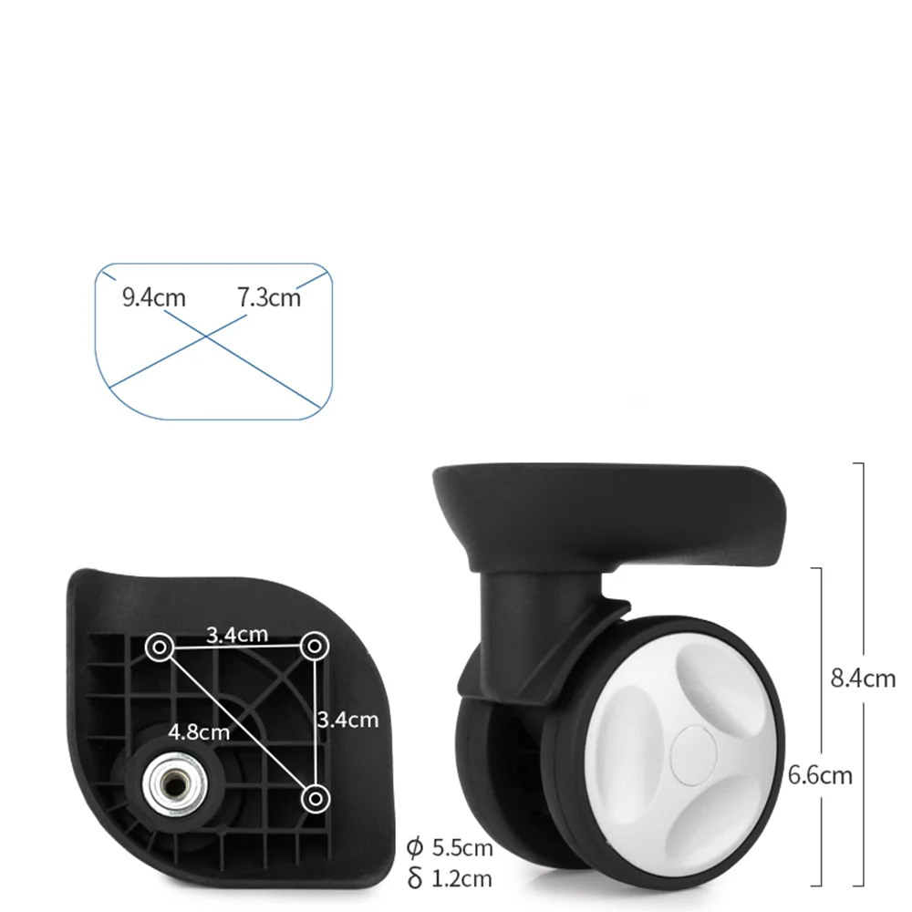 Подходит для ремонта чемоданов Hongying, аксессуары для ремонта колес чемоданов, запасные части для сменных колес чемоданов на колесах, бесшумные роликовые шкивы