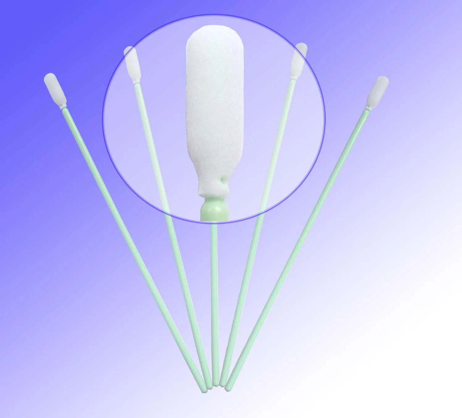 500Pcs ESD Long Handle Lint Free Sponge Tip Stick Foam Swabs Cleanroom Foam Stick For Camera Optical Lens Printer Head Clean 740