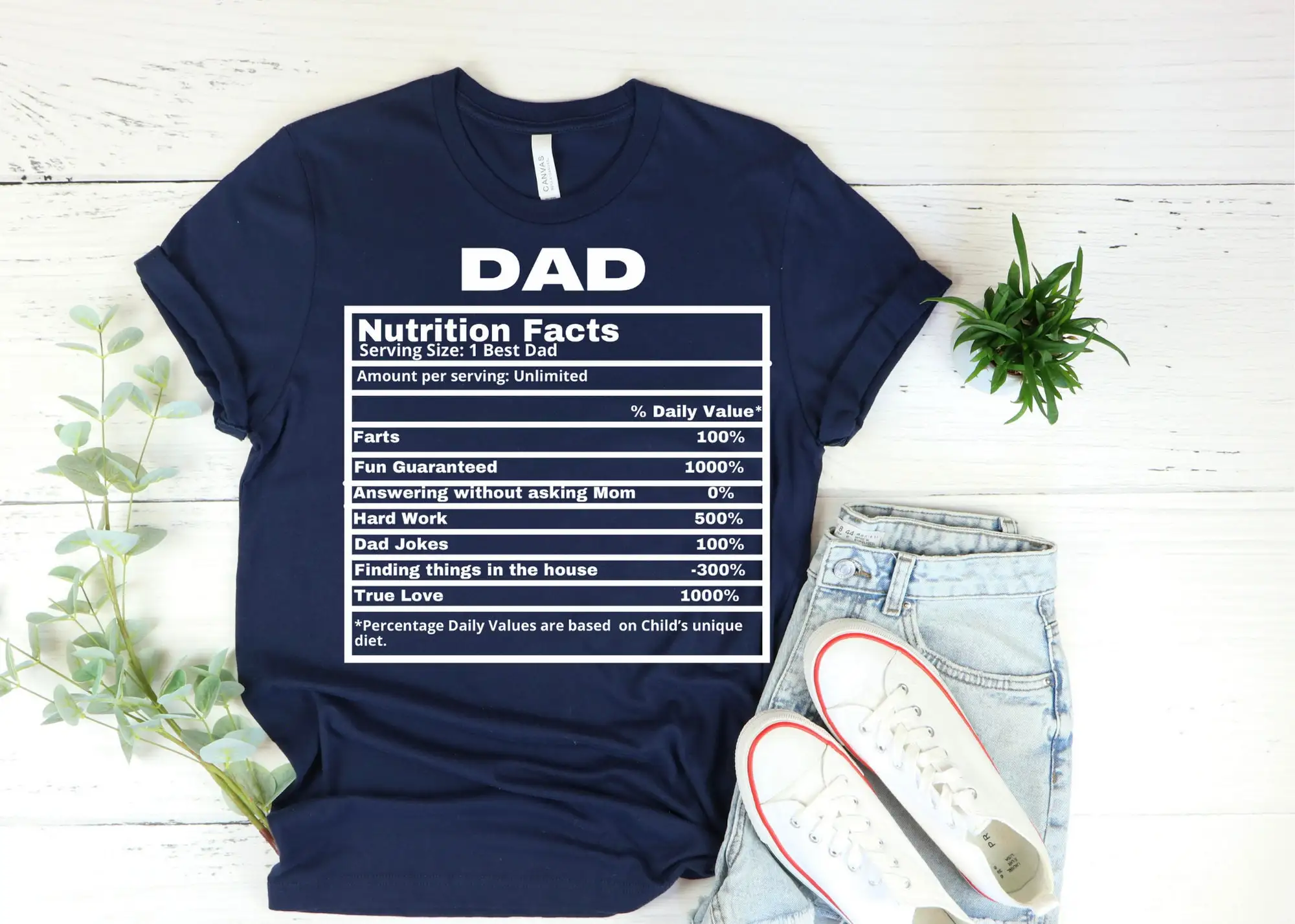 Fathers Day Shirt Nutritional Facts Funny Dad Cool Father S Gift Ideas Hero Fatherhood